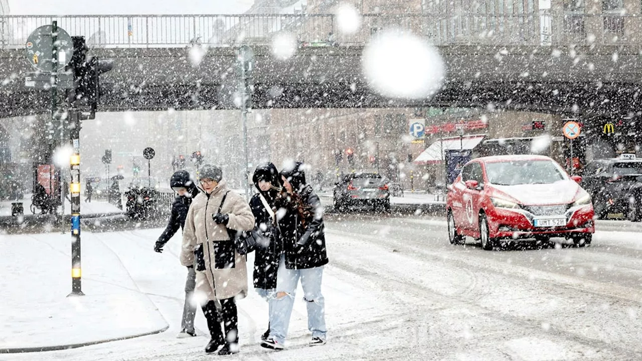 SMHI varnar för snö i Sverige – kan komma flera decimeter