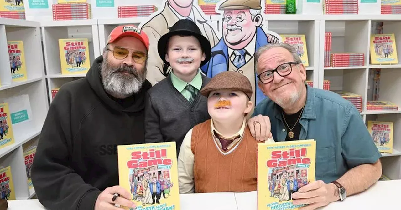 Young Still Game superfans surprise Ford and Greg dressed as Jack and Victor