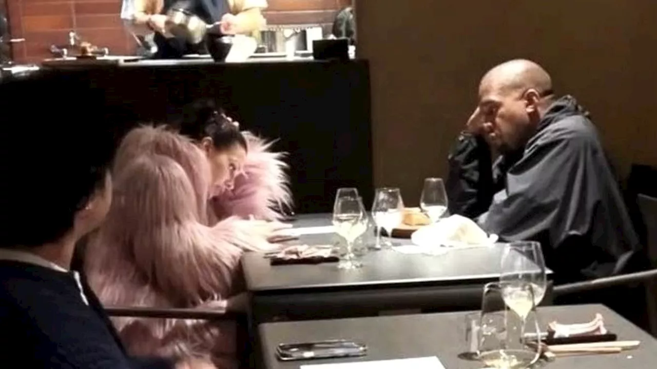 Kanye West and Bianca Censori look bored during dinner date in Tokyo