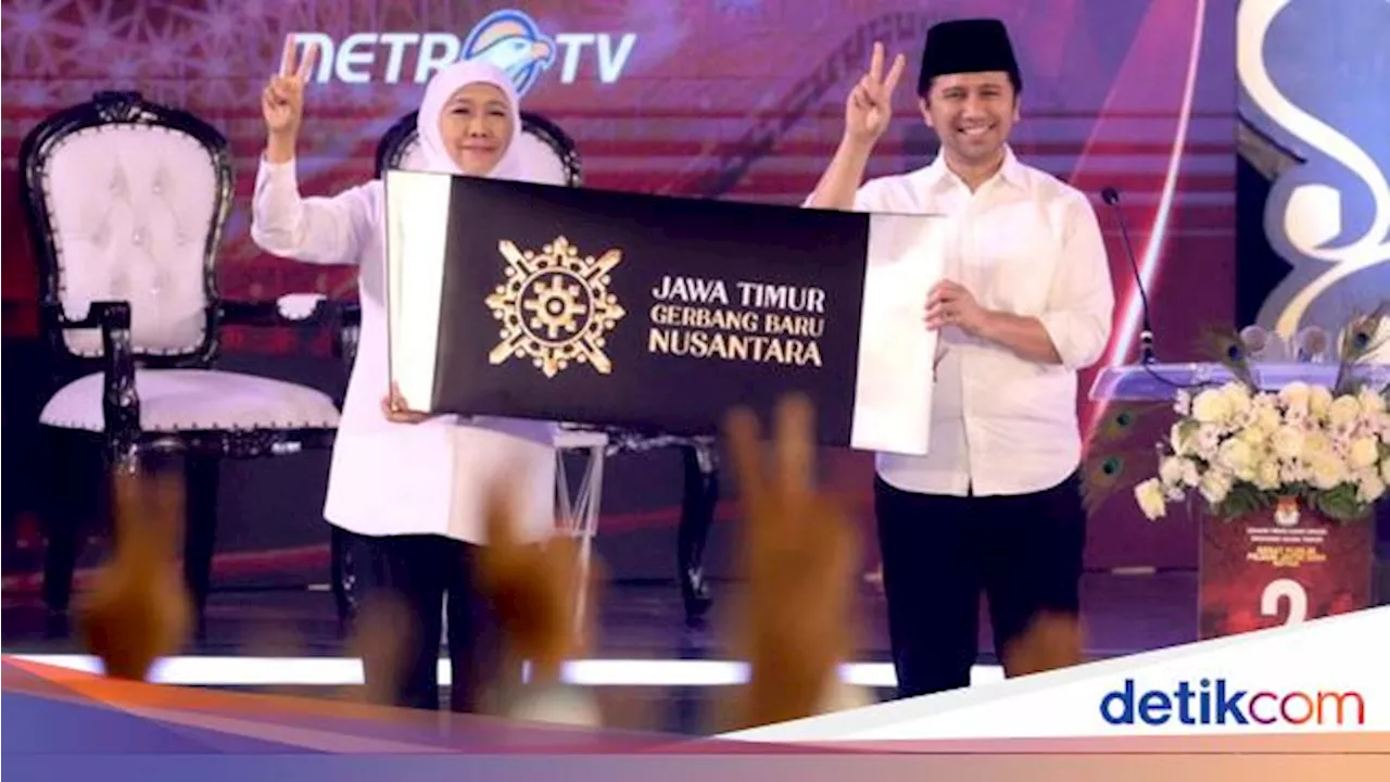 Khofifah-Emil Ungkap Makna Jatim Gerbang Baru Nusantara Saat Debat Pilgub