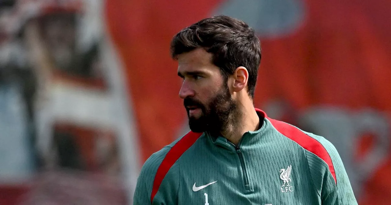 Liverpool handed huge injury update as Alisson Becker timeline becomes clear