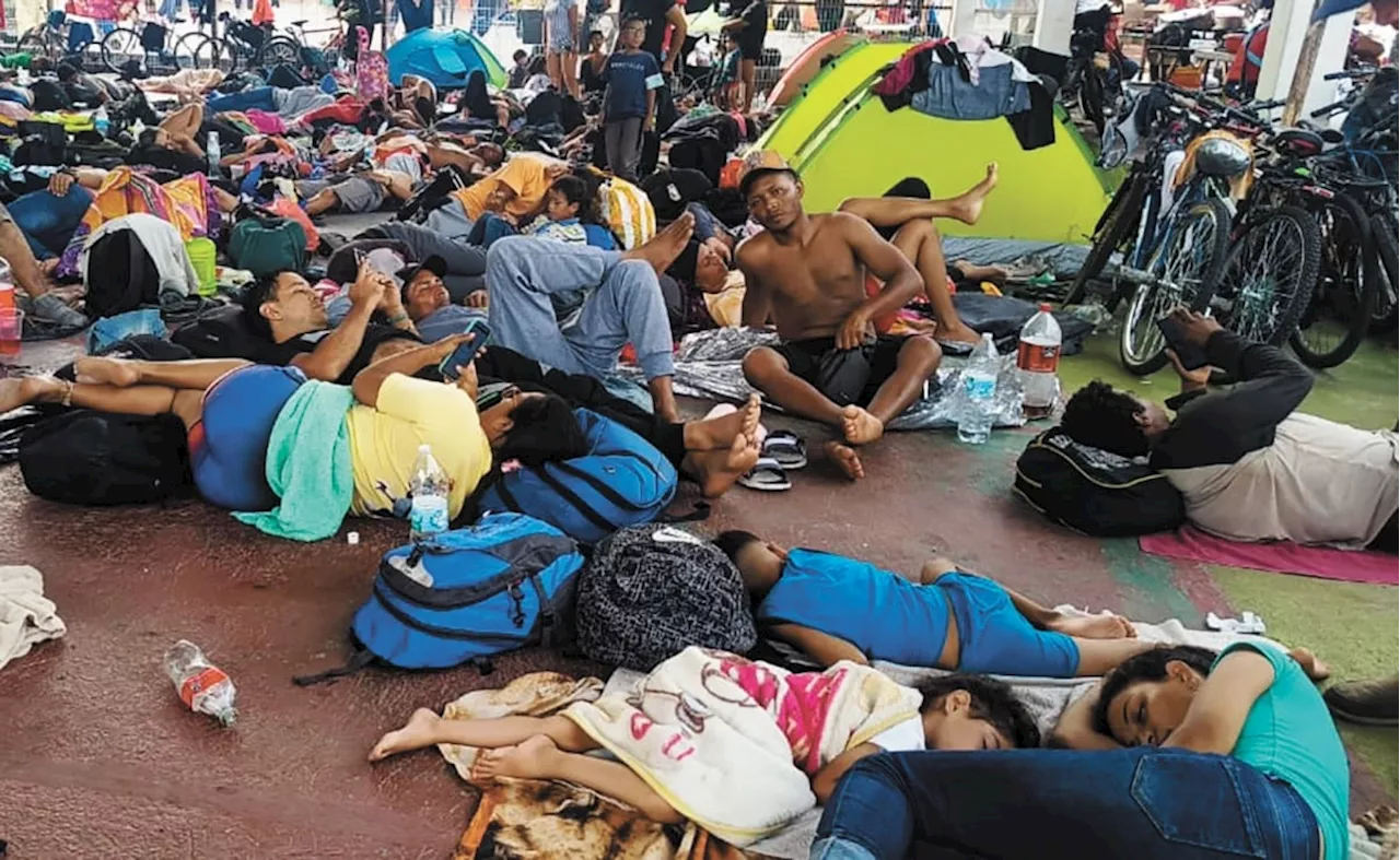 Llega caravana migrante al Istmo; prevén muchas más