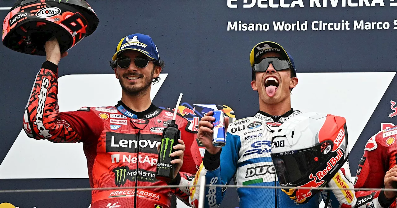 Ducati, ecco la coppia Bagnaia-Marquez: 'Io e Marc sembriamo la stessa persona'. Di Alex Marquez il miglior tempo