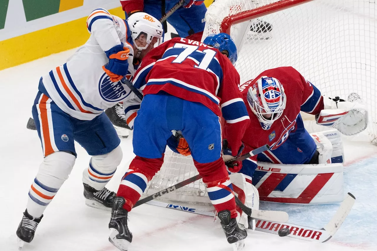 Montembeault backstops Canadiens to 3-0 win over Oilers