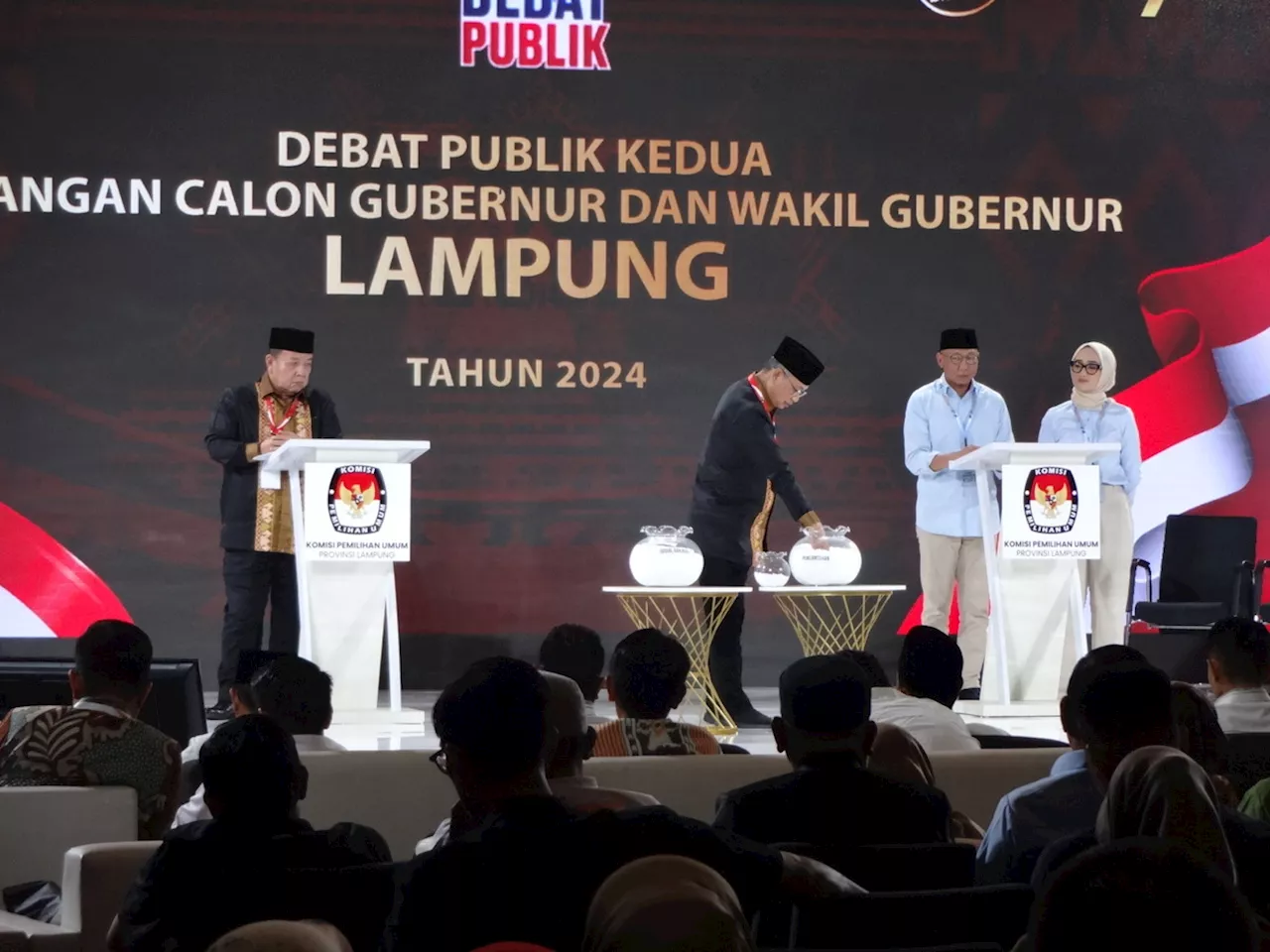 Debat Pamungkas Pilgub Lampung, Arinal dan Mirza Saling Adu Strategi 