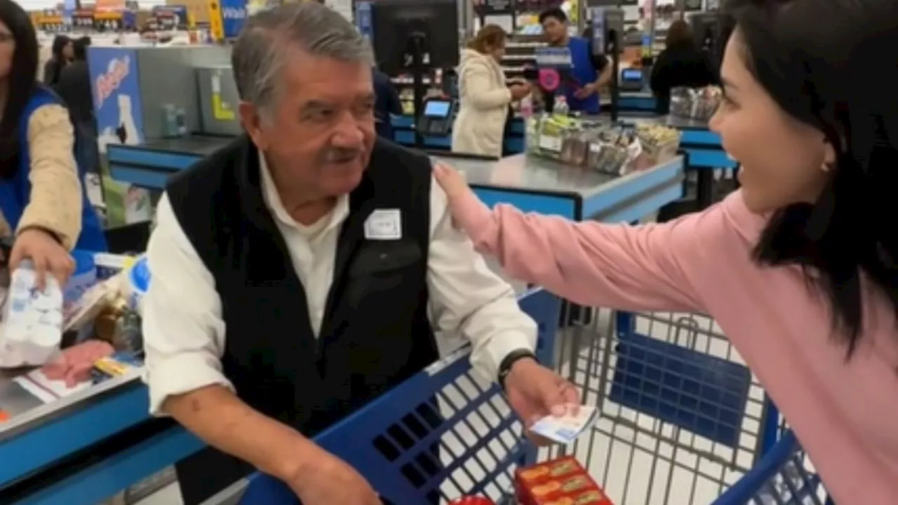 ¿Busca redimirse? Gomita le regala 500 pesos a un señor de la tercera edad en supermercado: VIDEO