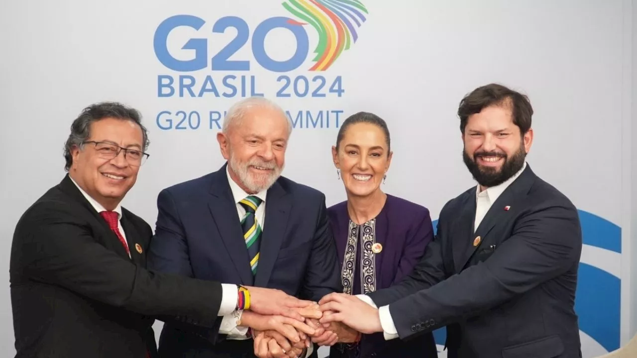 Claudia Sheinbaum sostiene reuniones bilaterales con mandatarios durante G20