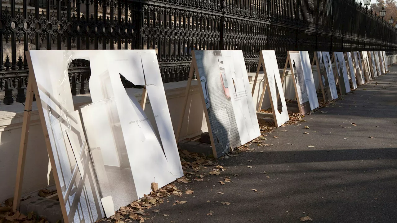 26 Displays am Ring zerrissen - Vandalismus – Plakate gegen häusliche Gewalt zerstört