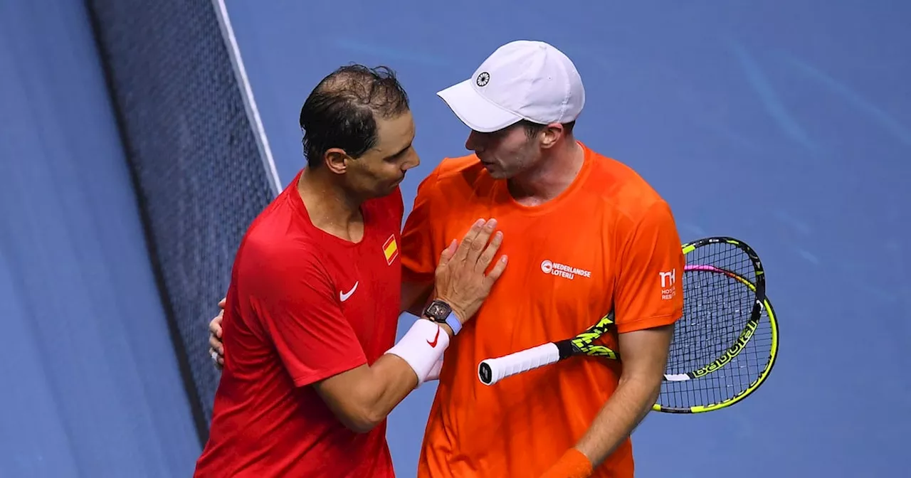 Retiring Rafael Nadal suffers defeat in Spain’s Davis Cup tie in Malaga