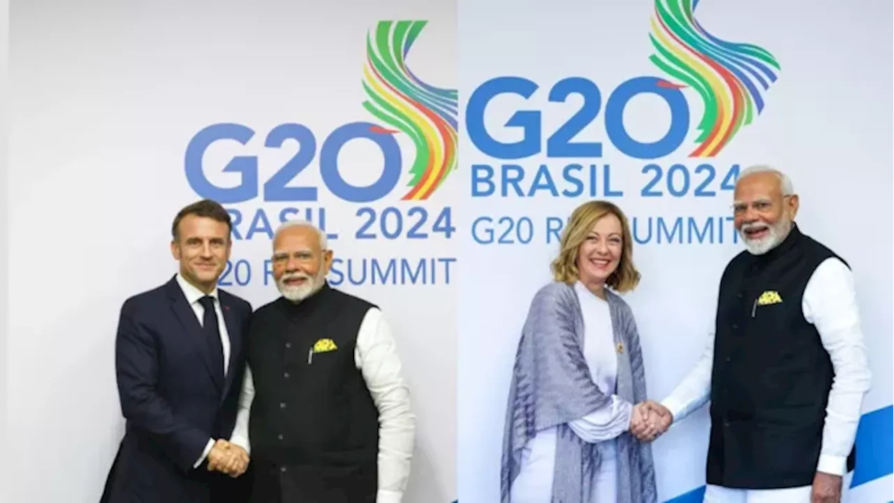 मेलोनी से की मुलाकात, मैक्रों से मिले गले; PM मोदी ने G-20 सम्मेलन में कई अन्य हस्तियों से की बातचीत