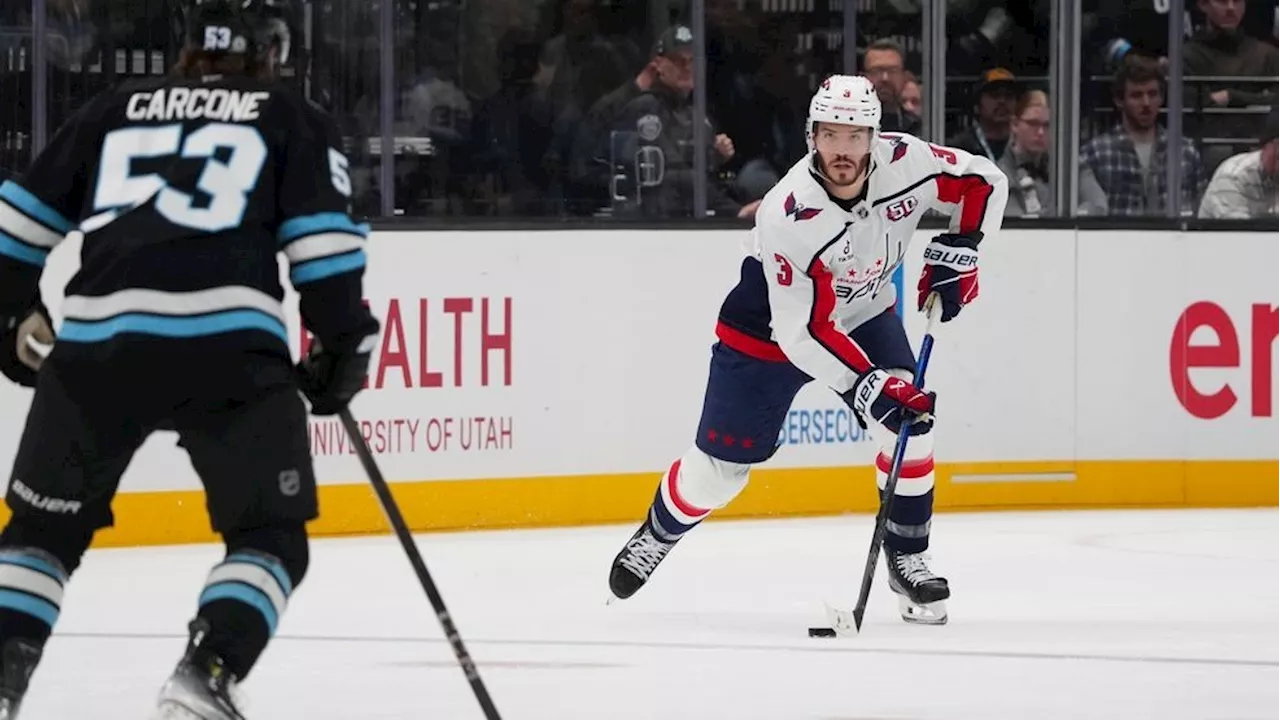 Ovechkin scores twice before leaving with apparent injury, leads Capitals past Utah 6-2