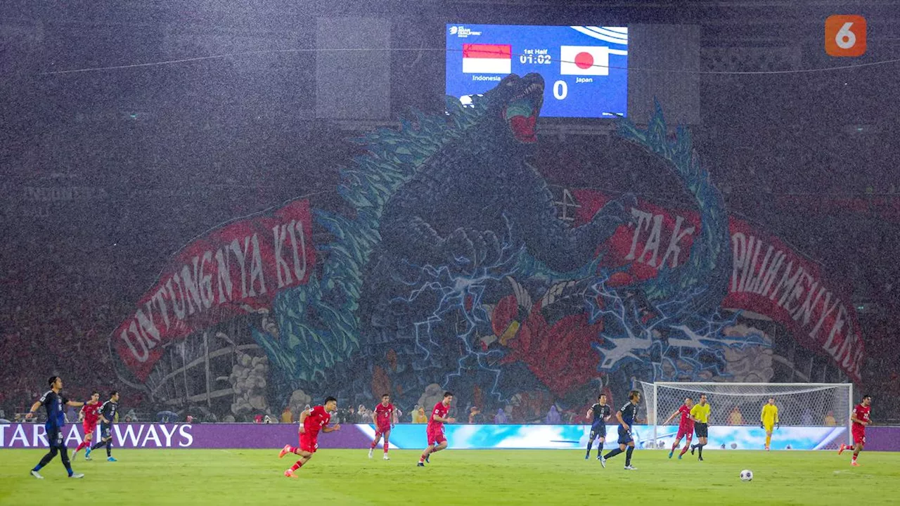 Erick Thohir Tersentuh oleh Koreografi Gundala vs Godzilla, Suporter Timnas Indonesia Dipuji FIFA