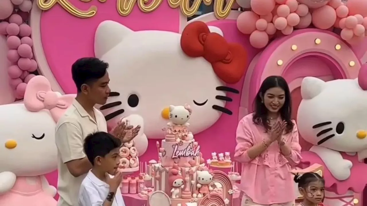 Gibran Rakabuming dan Selvie Ananda Rayakan Ulang Tahun ke-5 La Lembah Manah, Serba Hello Kitty