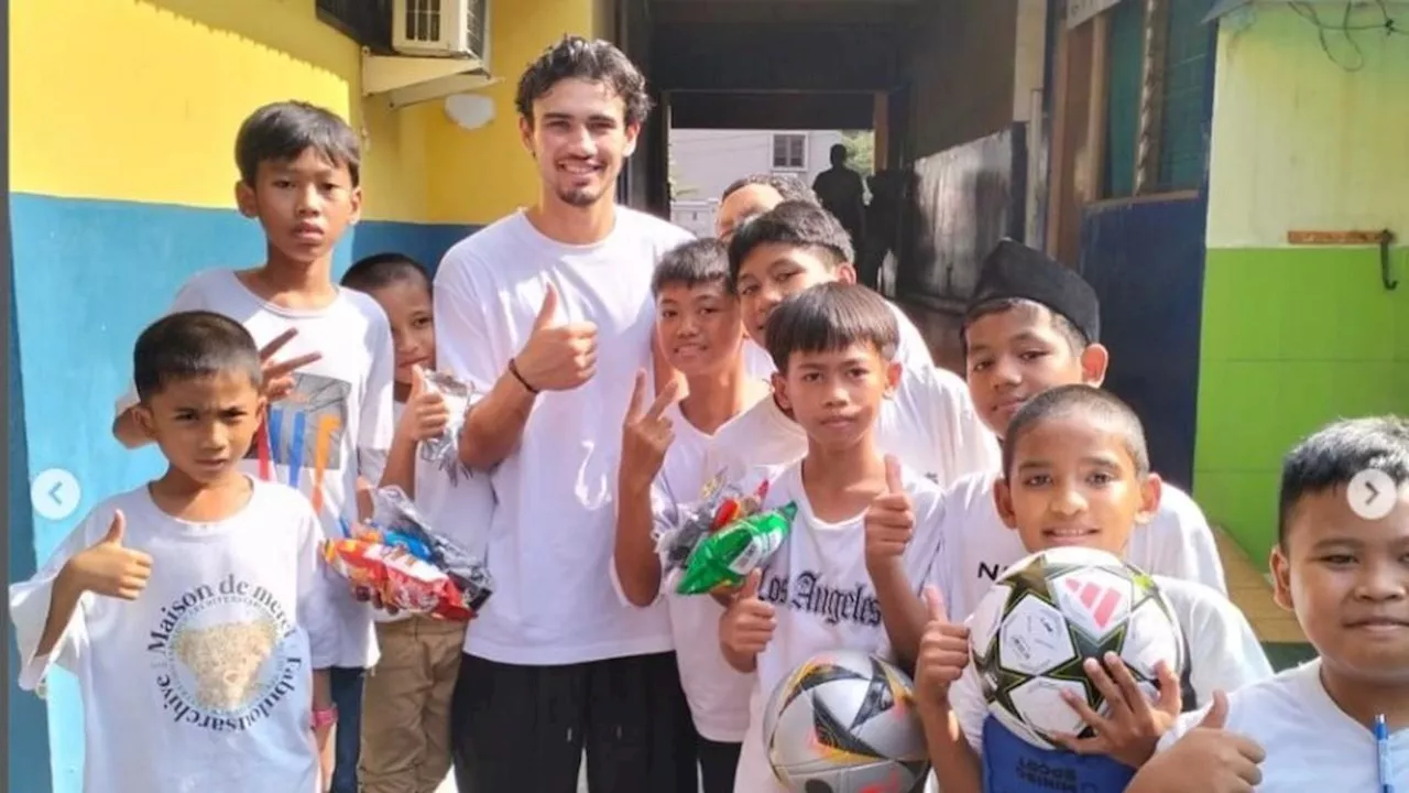 Jelang Laga Timnas Indonesia vs Arab Saudi, Nathan Tjoe-A-On Ajak Pacar ke Panti Asuhan