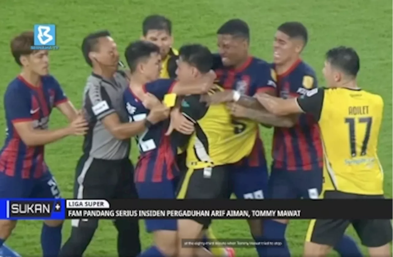 FAM disciplinary committee deals three-match ban to JDT’s Arif Aiman and Perak’s Tommy Mawat