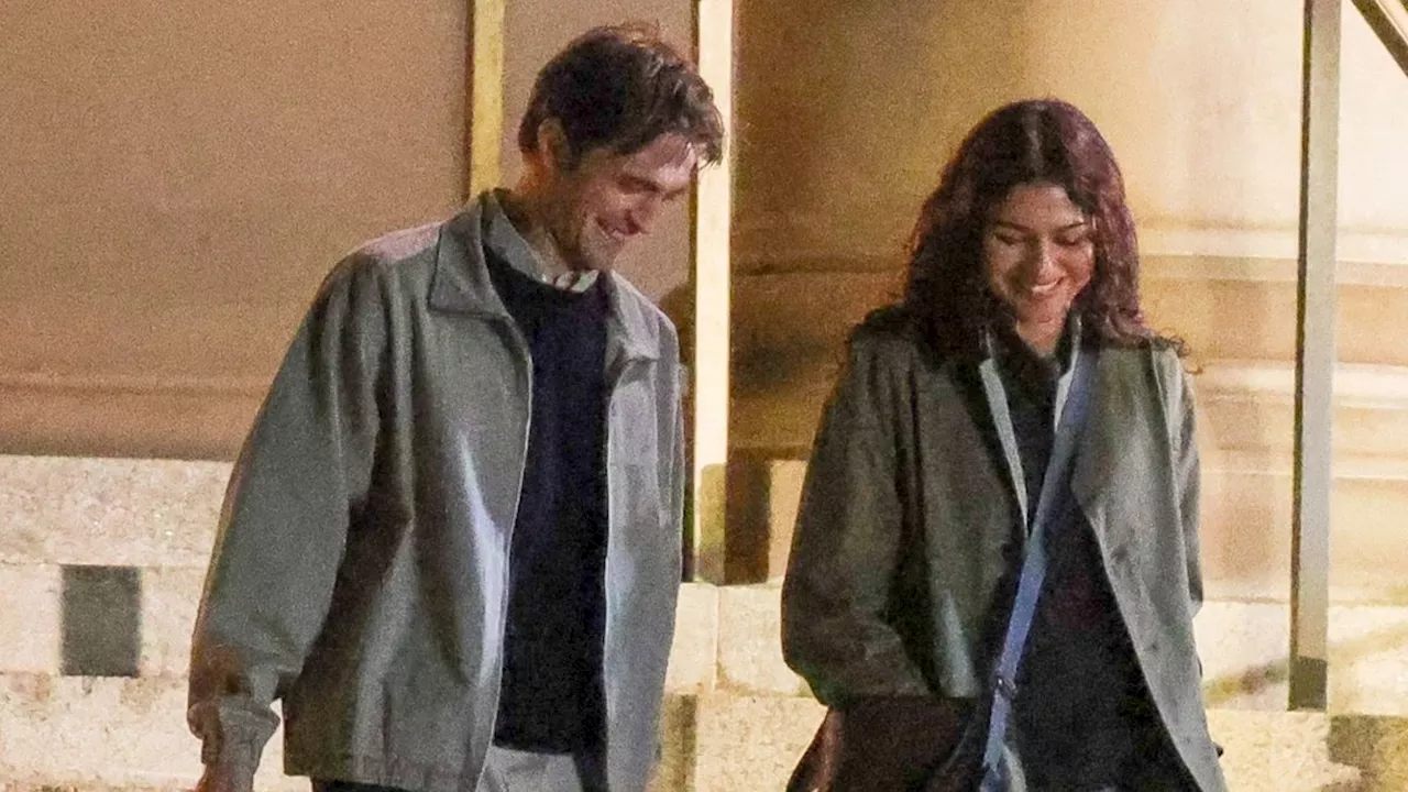 Zendaya Goes Cool-Girl Casual With Robert Pattinson in an Olive Jacket and Jeans