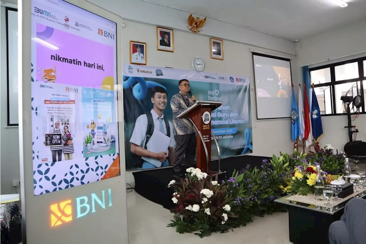 Gandeng OJK, BNI Beri Sertifikat Pelatihan Guru dan Seminar Literasi Keuangan