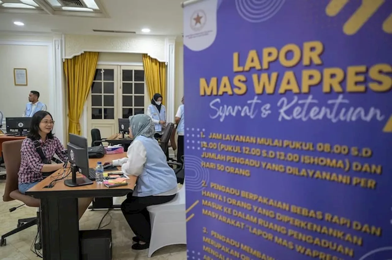 Lapor Mas Wapres Baru Selesaikan 75 Laporan dari 400 Aduan Masyarakat