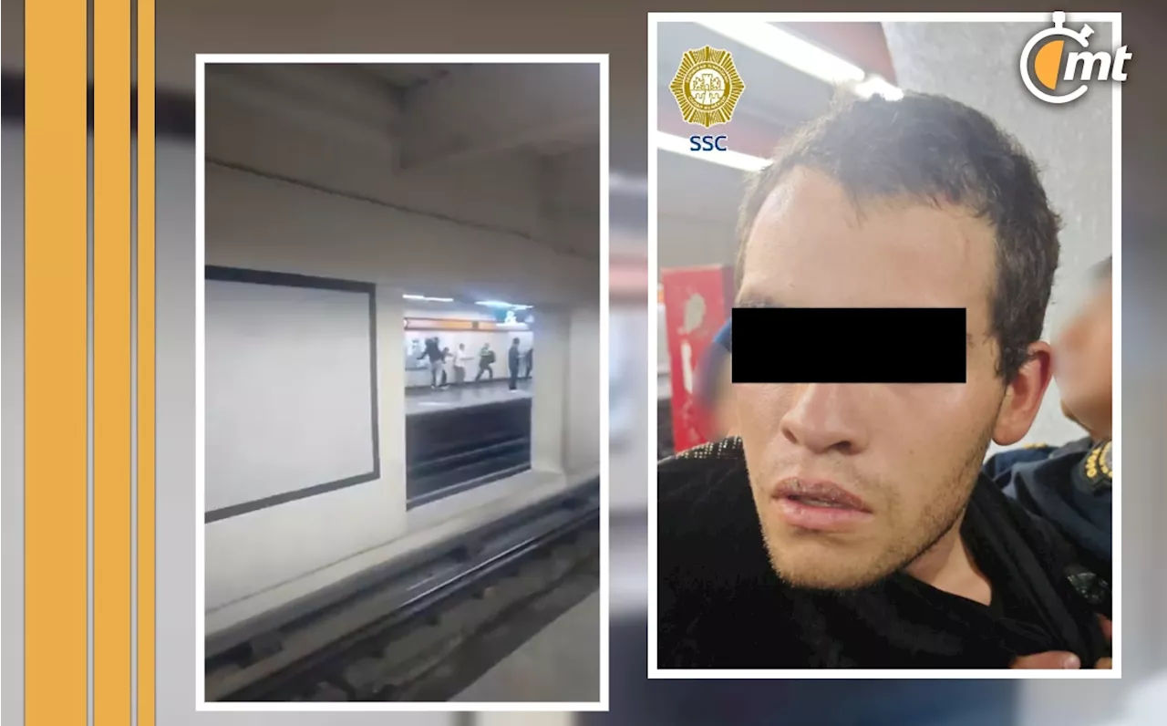 Así captaron el ATAQUE de Kevin en Metro Tacubaya sobre 4 personas