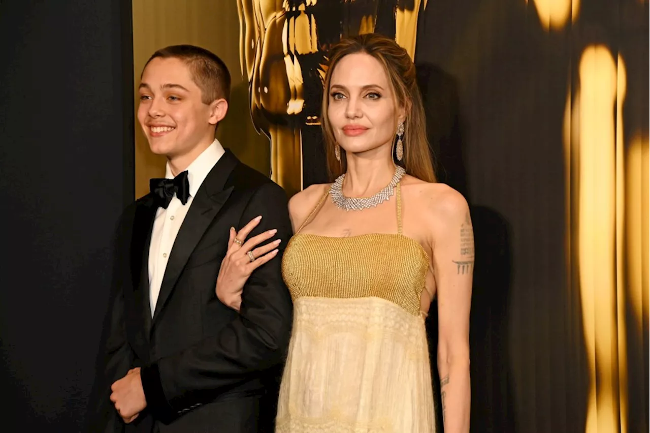 Angelina Jolie walk Governors Awards carpet with rarely seen son Knox