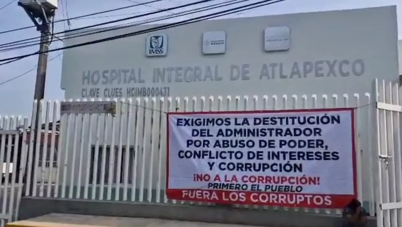 Protestan contra corrupción en hospital de Hidalgo; esto piden los trabajadores