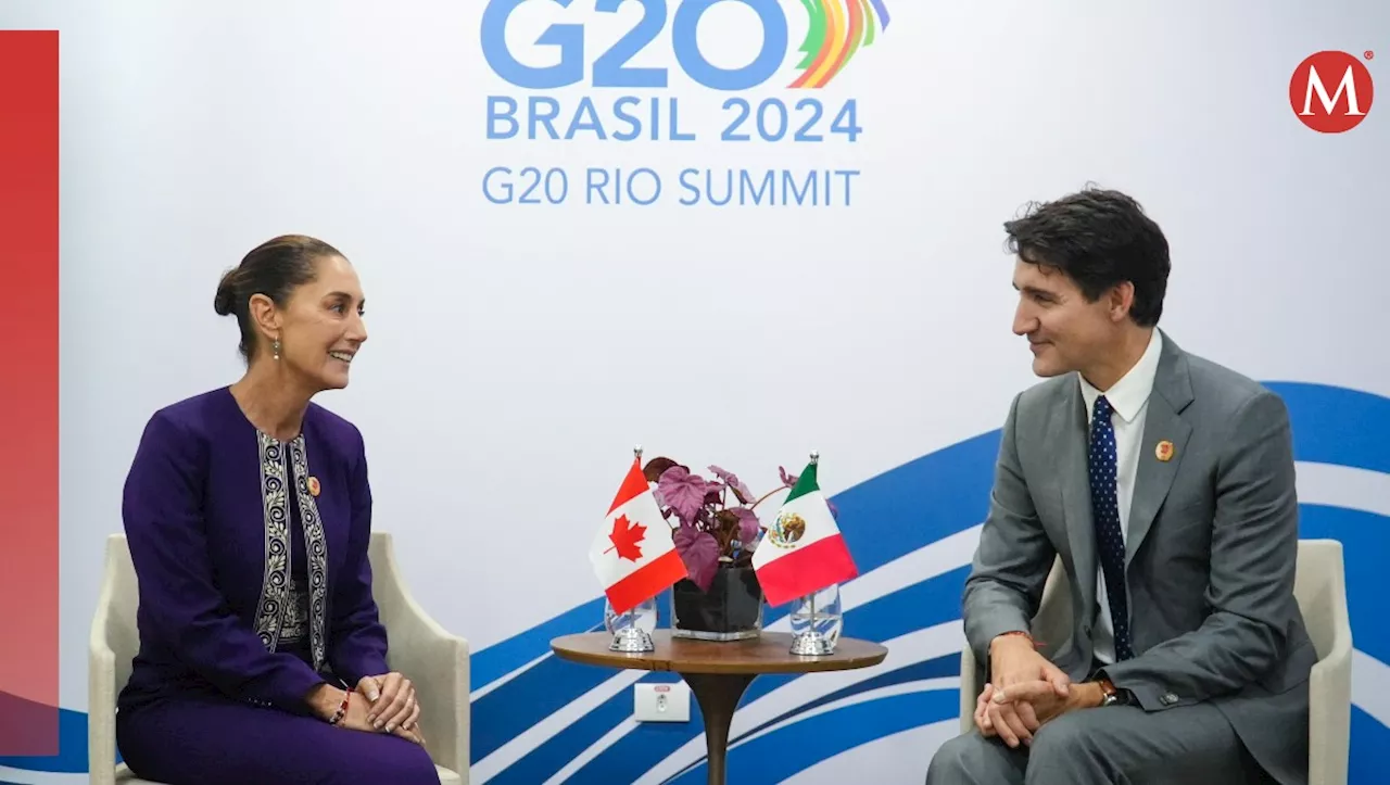 Trudeau manifiesta a Sheinbaum su preocupación por inversiones chinas en México en G20