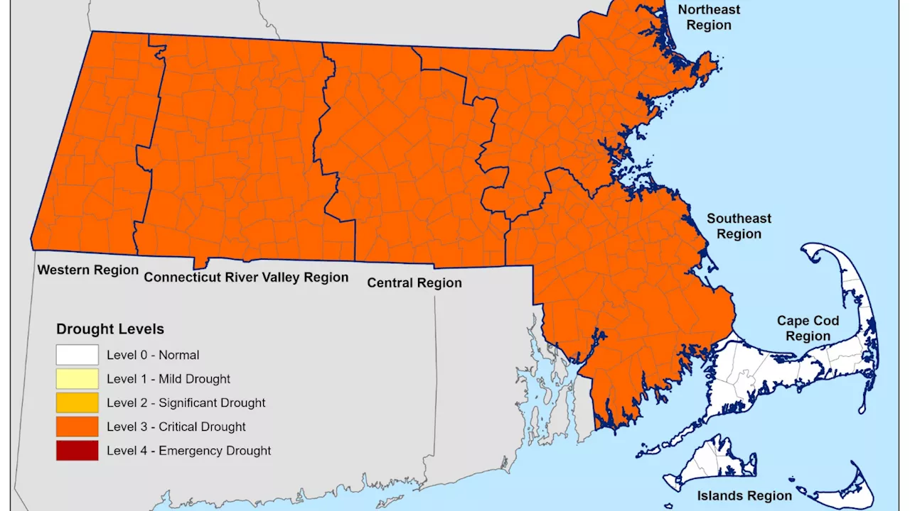 Most of Massachusetts in critical drought