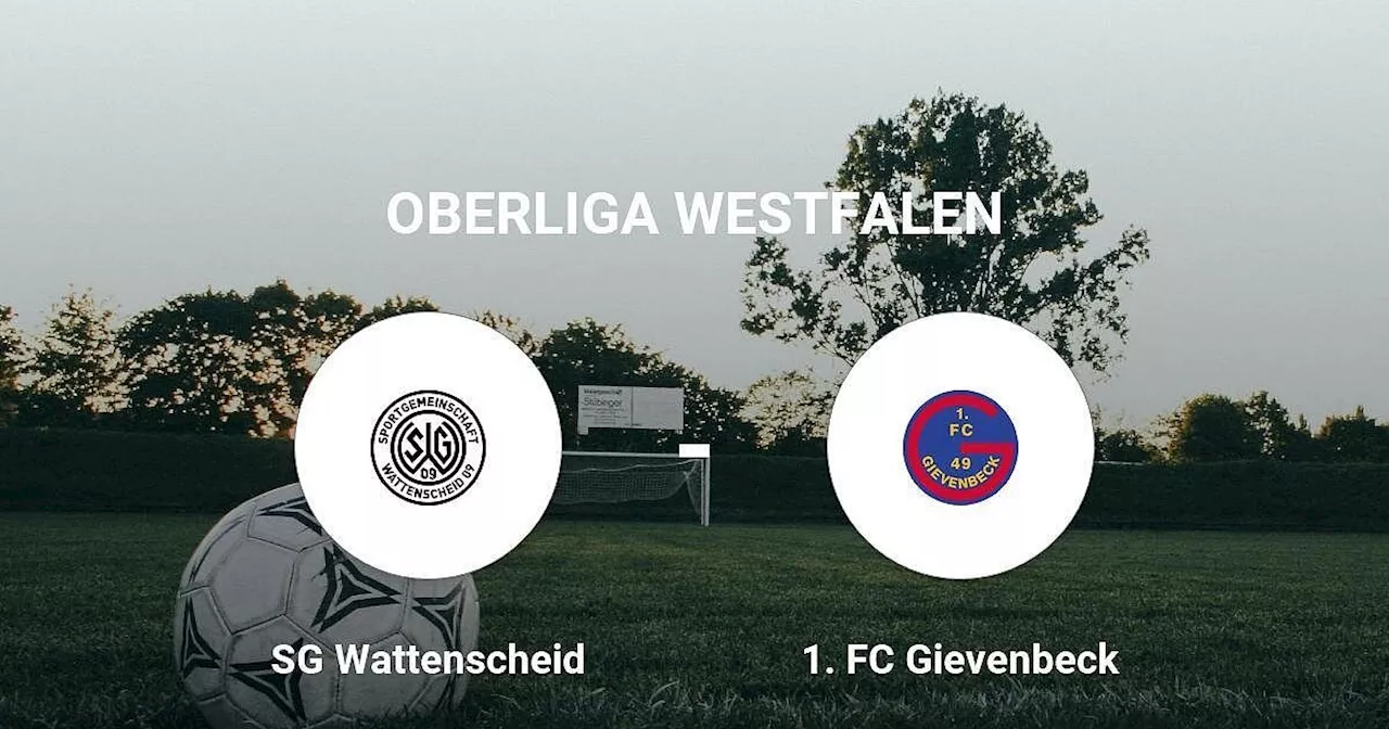 Das Spiel zwischen der SG Wattenscheid und dem 1. FC Gievenbeck endet unentschieden