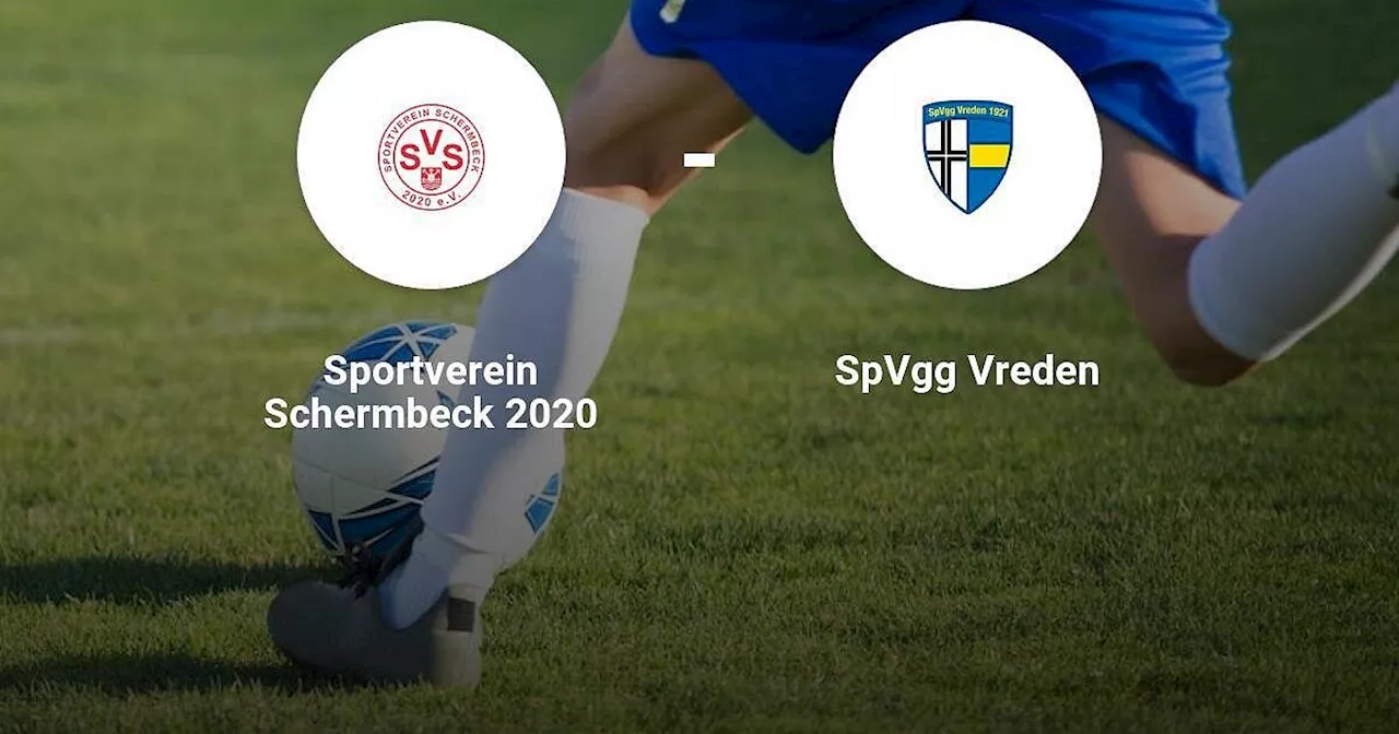 Das Team des Sportverein Schermbeck 2020 gegen die SpVgg Vreden trennen sich unentschieden