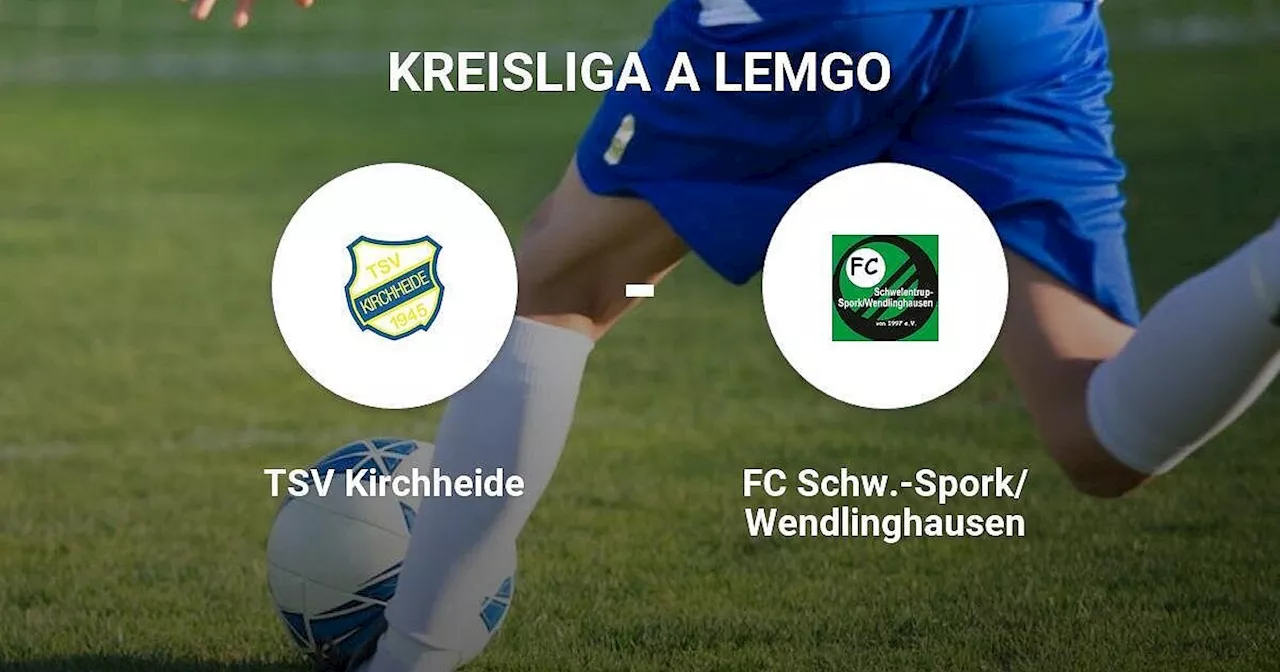 FC Schw.-Spork/Wendlinghausen setzt sich durch gegen TSV Kirchheide