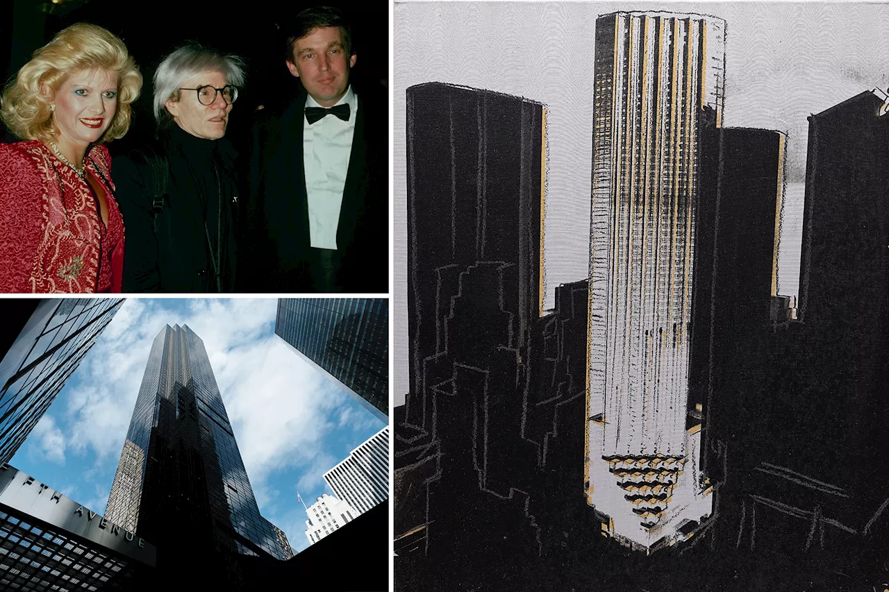 Andy Warhol's painting of Trump Tower that Donald Trump rejected in the '80s up for auction