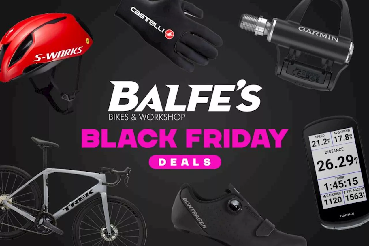 DealClincher x Balfe's Bikes Black Friday takeover! 44% off Shimano groupsets, save £2,000 on the Trek Domane SL 7, half price helmets and shoes + loads more