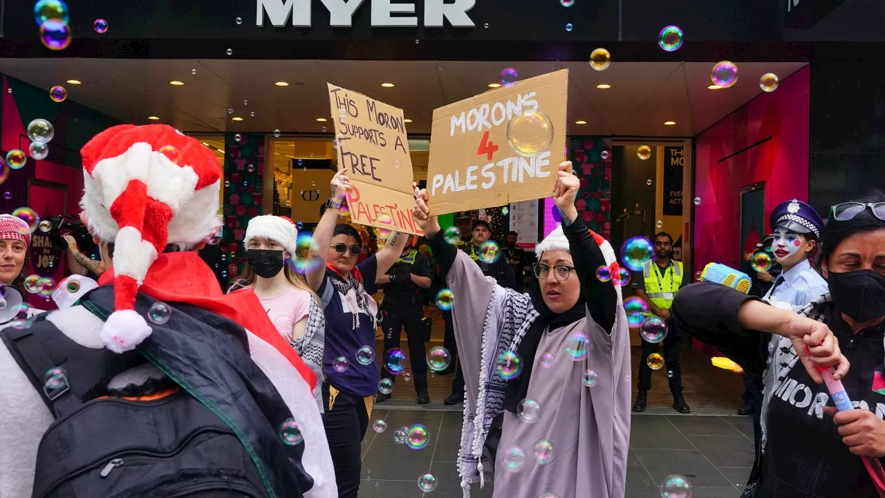 ‘Manipulative’ Myer Christmas protesters weaponise joy