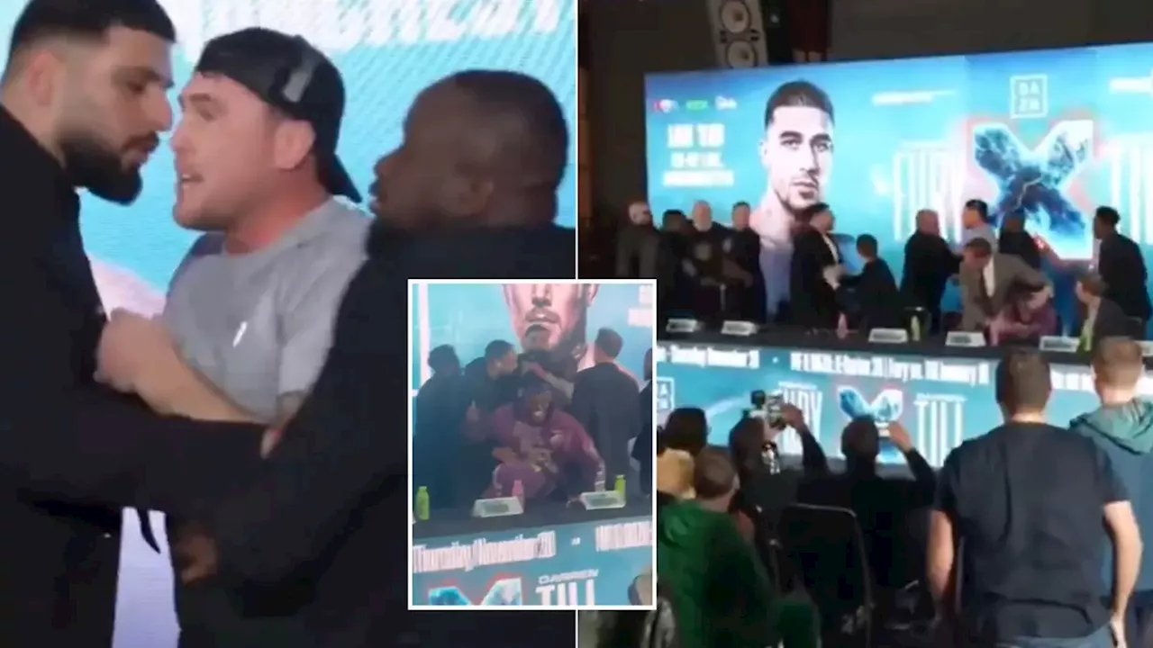 John Fury causes chaos again at Tommy Fury vs Darren Till press conference