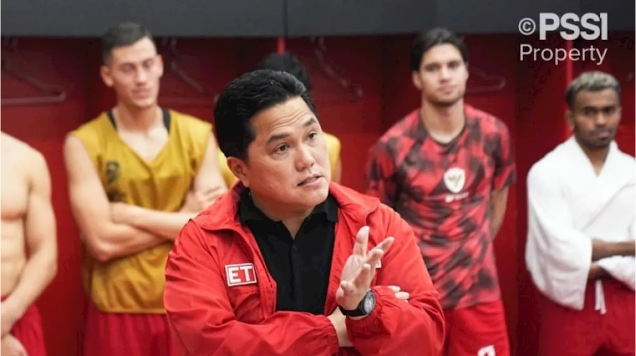 Erick Thohir Semangati Timnas Lawan Arab Saudi Pakai Foto Hubner hingga Marselino, Netizen: Rekrut Neymar Pak!