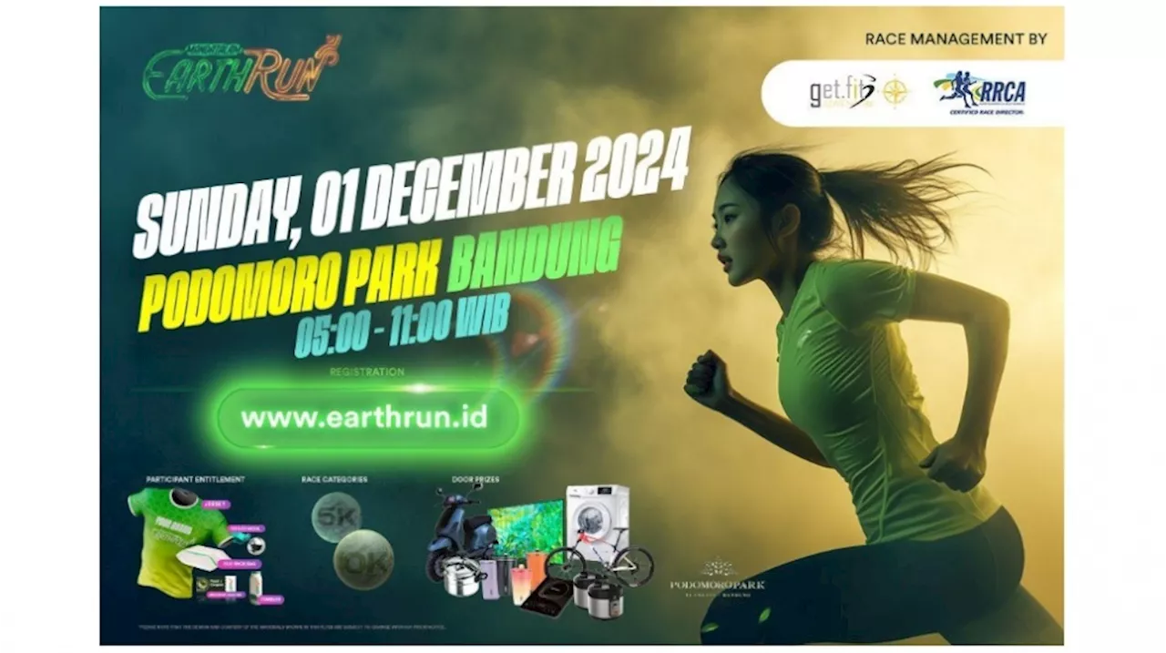 Mandatalam Earth Run 2024: Lari Menuju Bumi yang Hijau Run For Earth' di Podomoro Park, Bandung