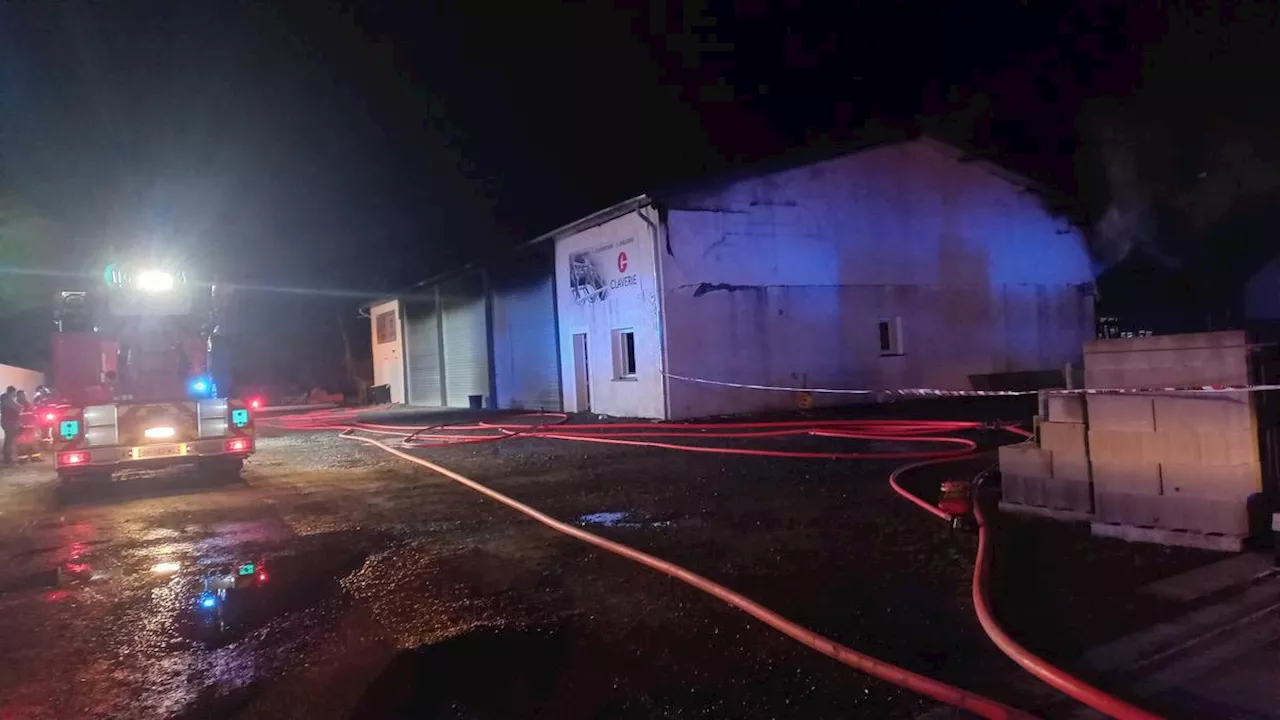 Béarn : un bâtiment industriel prend feu, 36 pompiers engagés à Ogeu-les-Bains