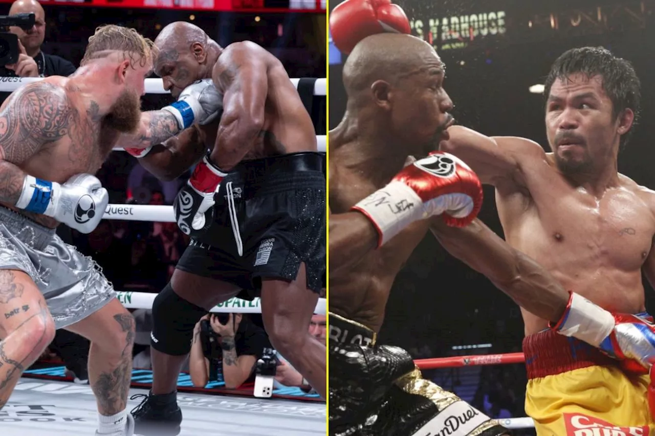 Jake Paul vs Mike Tyson joins Floyd Mayweather, Manny Pacquiao, Canelo Alvarez and Gervonta Davis in...