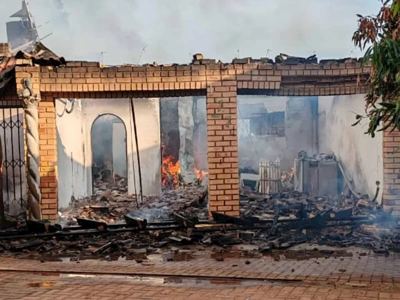 Pretoria family home destroyed by suspected kitchen fire