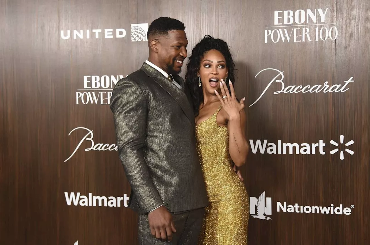 Actors Jonathan Majors, Meagan Good engaged