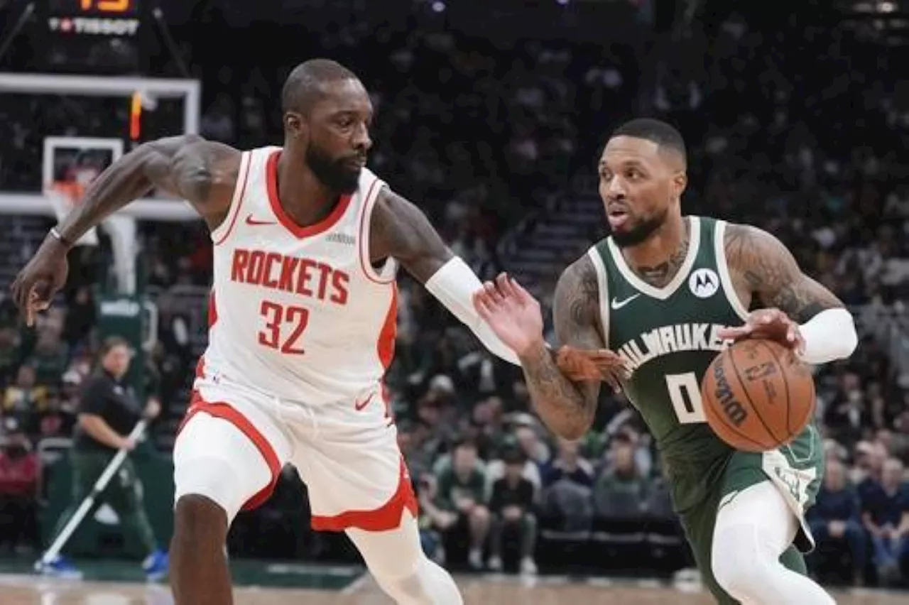 Lillard returns, lifts Bucks past Rockets