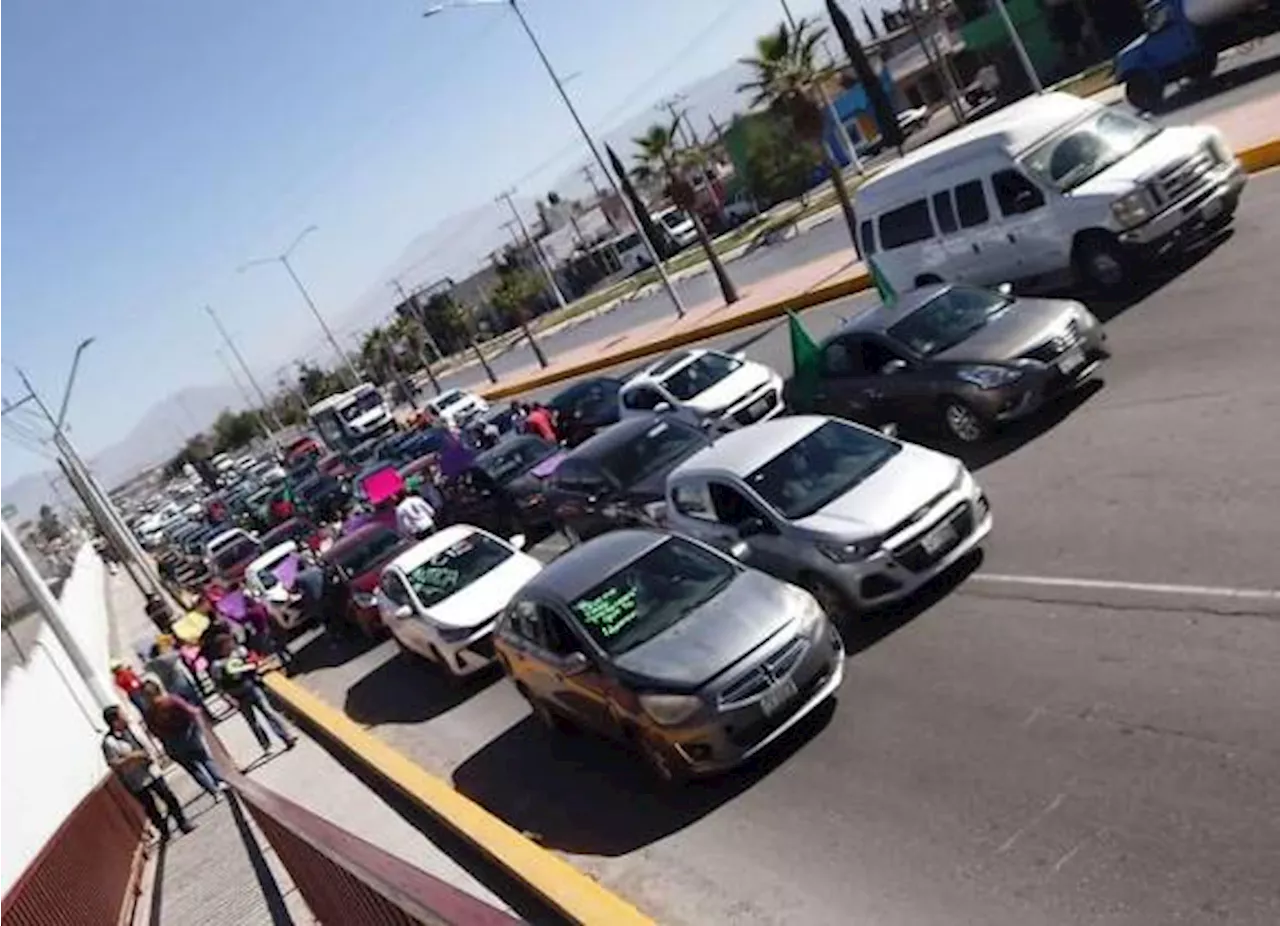 Conductores de InDrive, colectivos feministas y taxistas exigen justicia tras caso de abuso en Saltillo