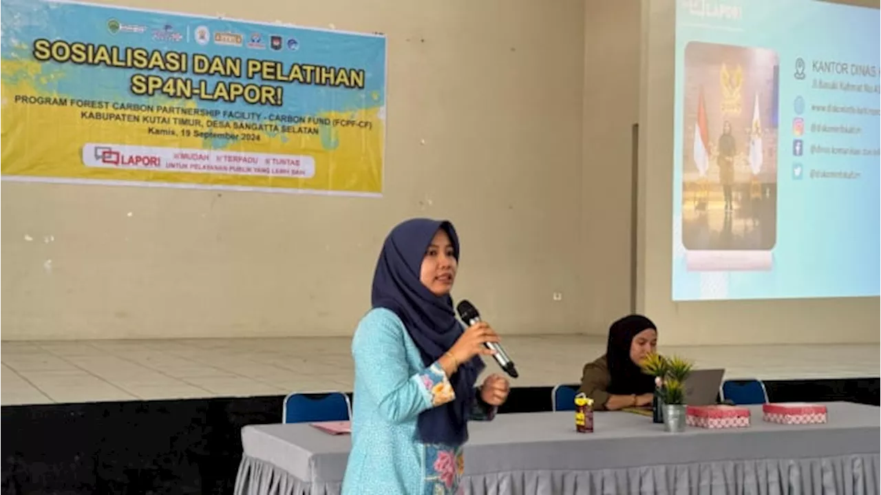 Diskominfo Kaltim Ajak Masyarakat Sangatta Selatan Kawal Program FCPF-CF dengan SP4N LAPOR!