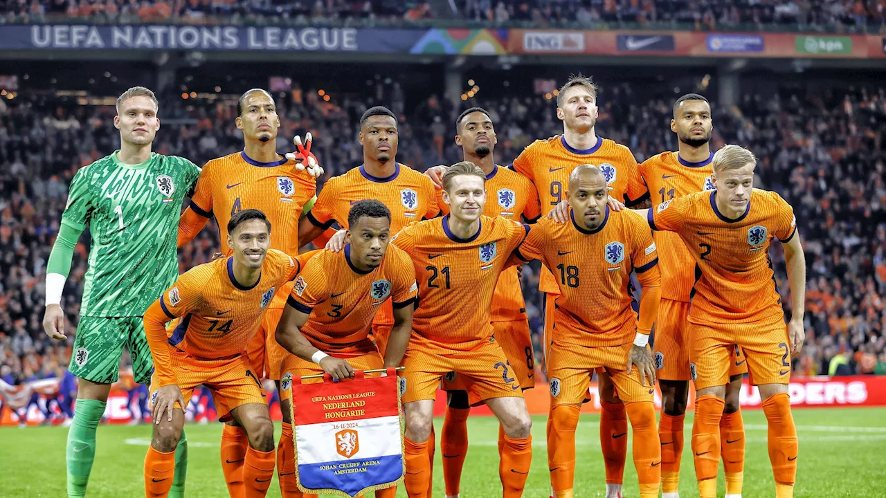 Oranje kent mogelijke tegenstanders in kwartfinale van de Nations League