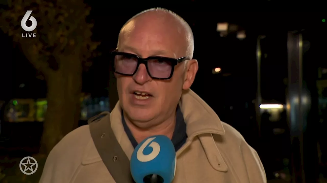 René van der Gijp loopt naar Derksen toe en biedt excuses aan: 'Sorry daarvoor'