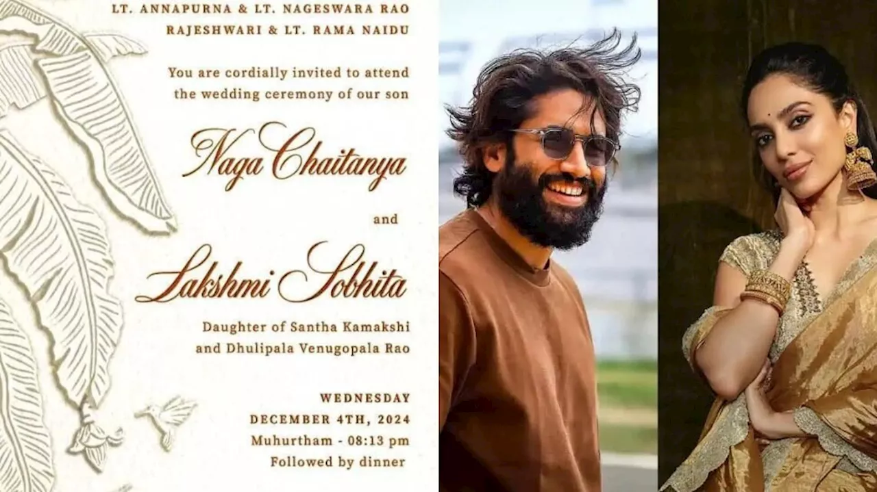 Naga Chaitanya Sobitha Wedding Invitataion: సోషల్ మీడియాలో వైరల్ అవుతున్న నాగ చైతన్య, శోభితా ధూళిపాళ్ల శుభలేఖ.. వేదిక ఎక్కడంటే..