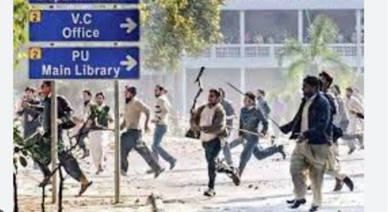 Night-long student clashes turn Punjab University into battlefield