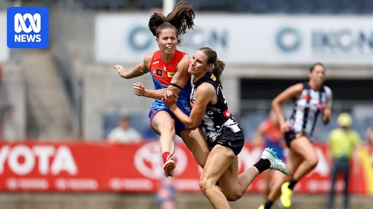 Melbourne Demons beat Collingwood by 47 points in final round of AFLW after Adelaide's win over Geelong on Friday night