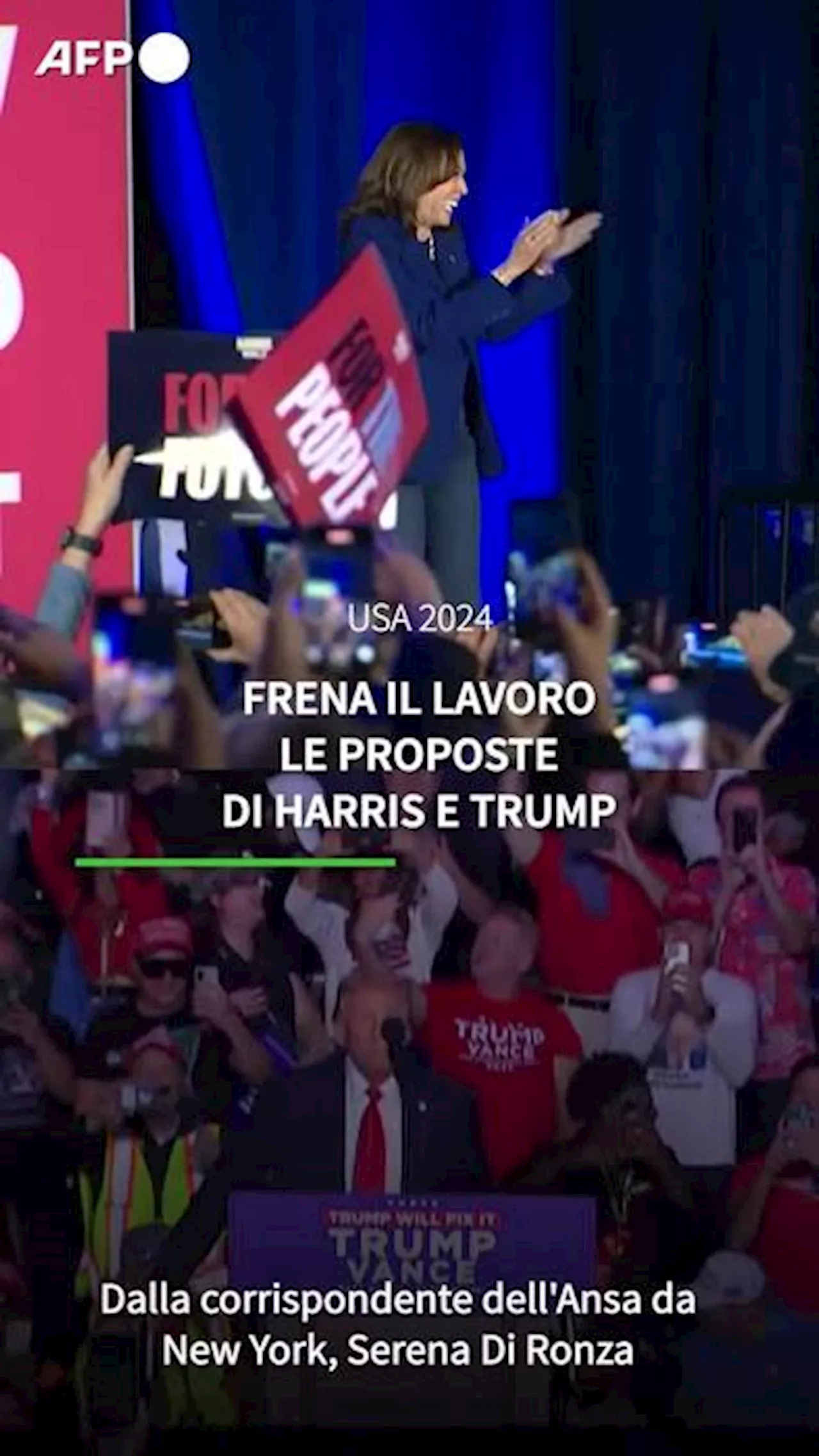 Frena il lavoro Le proposte Di Harris e Trump