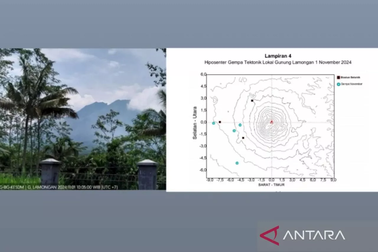 Aktivitas kegempaan di Gunung Lamongan Jatim meningkat hingga 82 kali